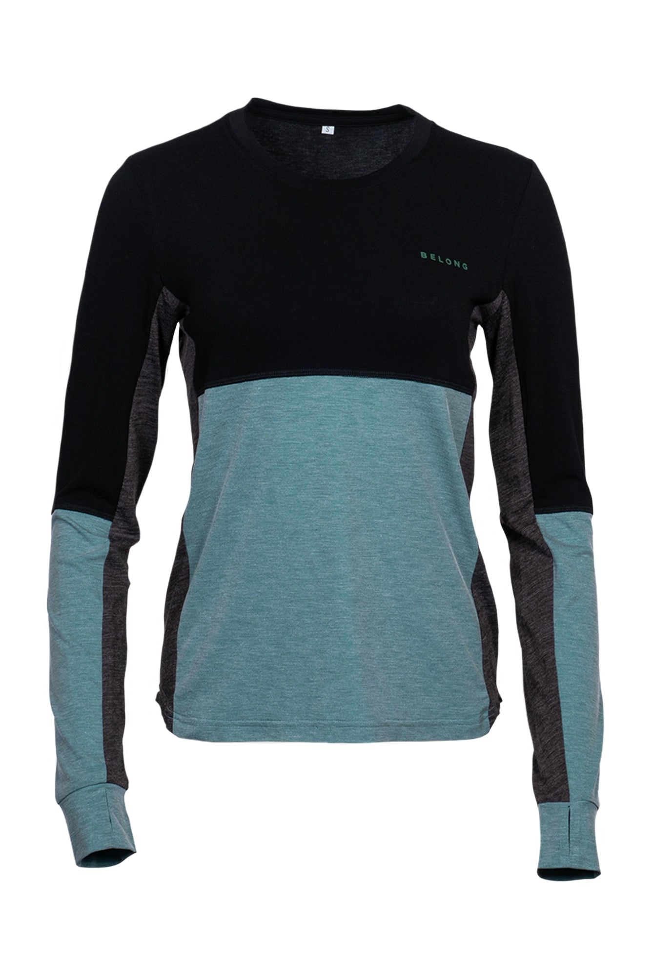 Womens Dyer Tek Long Sleeve Aqua Flume