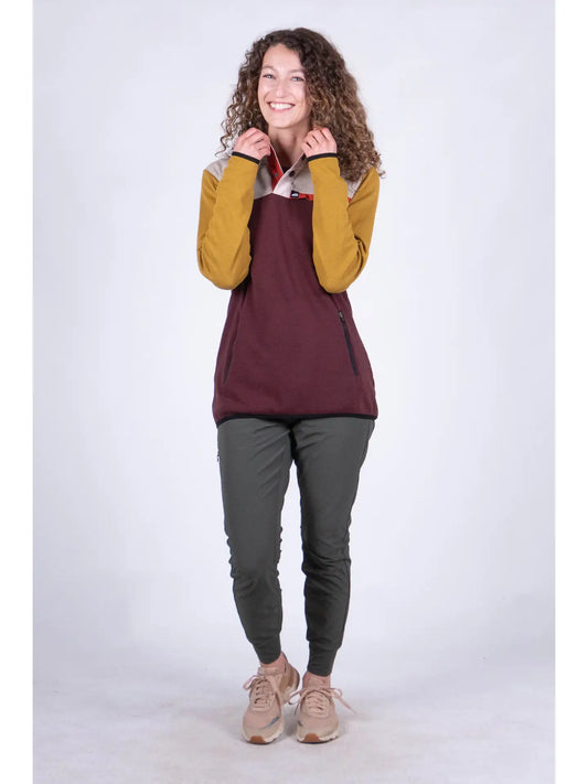 Womens Powell Pullover Burgundy