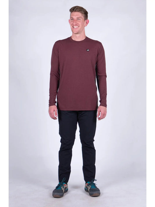 Dyer Tek Long Sleeve Burgundy