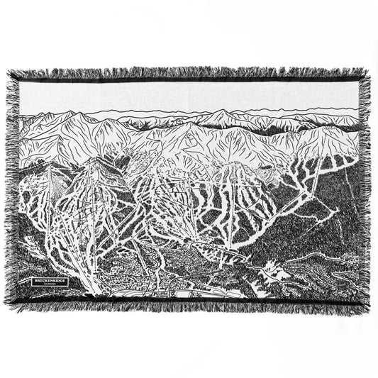 Breck Ski Mountain Blanket