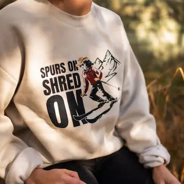 Spurs On Shred On Crewneck