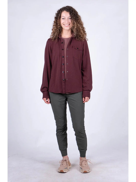 Womens Sherman Fleece Burgundy