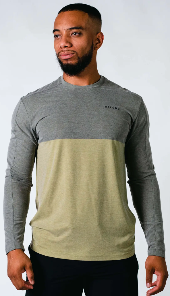 Tek Long Sleeve Green Block