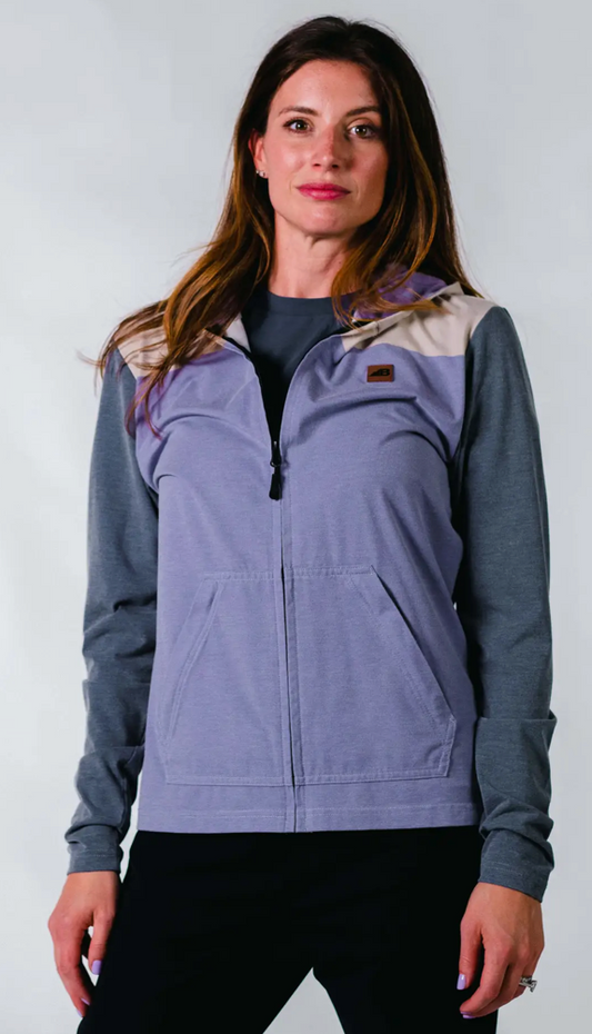 Womens Tek Hood Purple Block