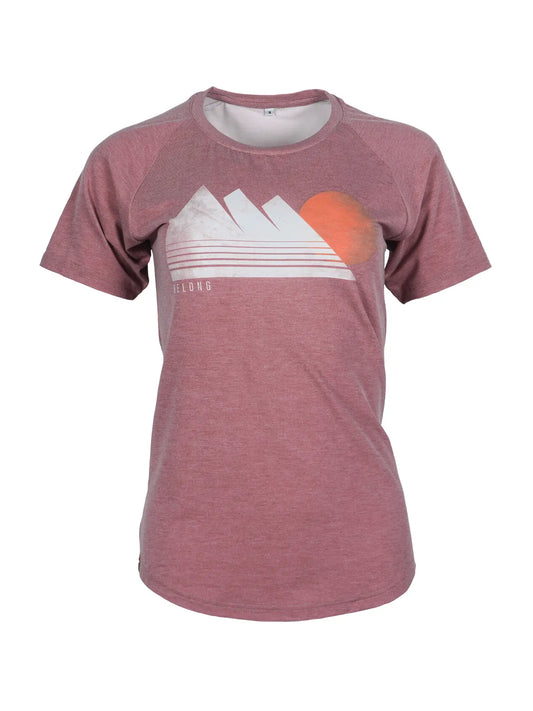 Women's Tek Tee Maroon Peakshine