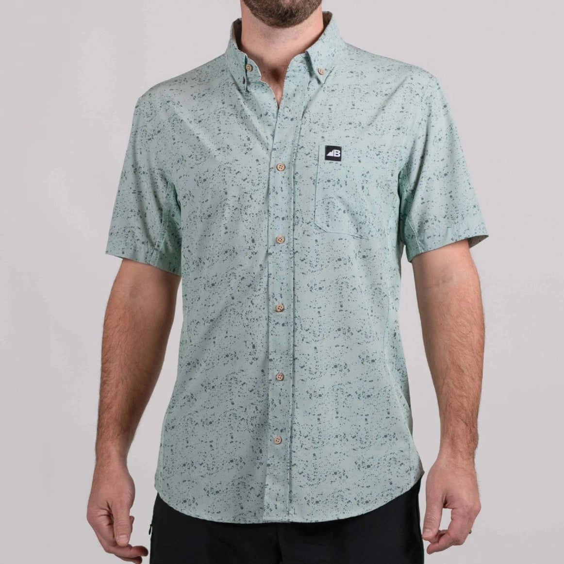 Vista Button Down Green Loam