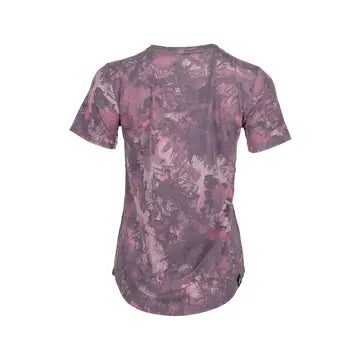 Women's Tek Tee Woodland Splash Maroon