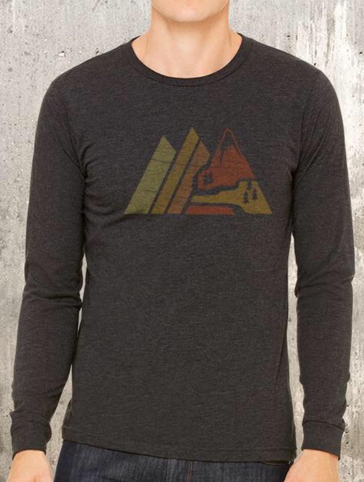 Retro Mountain Long Sleeve