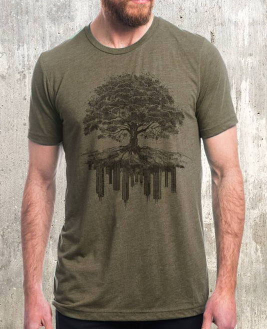 Tree and Crumbling City Tee